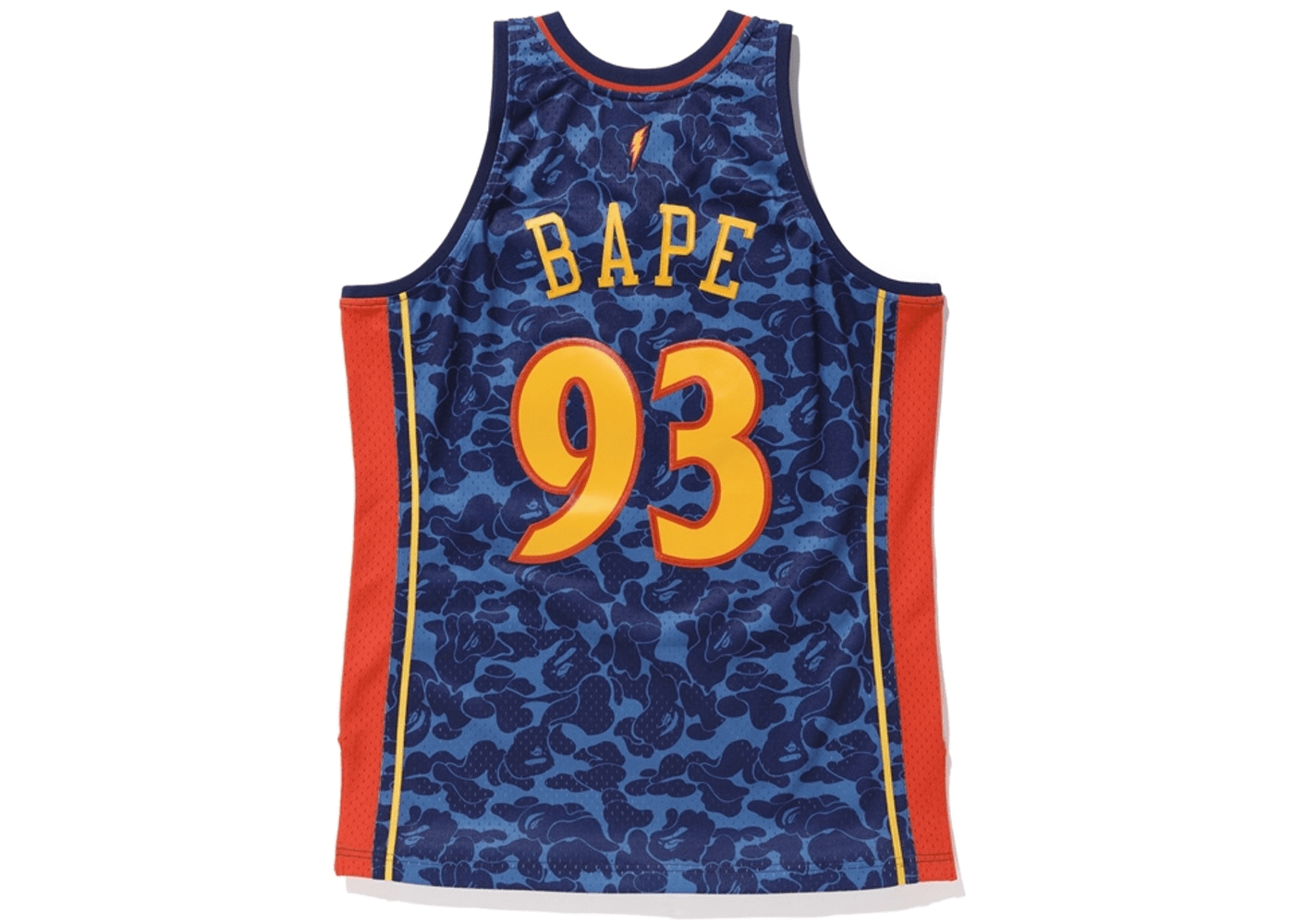 Bape x Mitchell & Ness Cavs ABC Basketball Swingman Jersey Burgundy