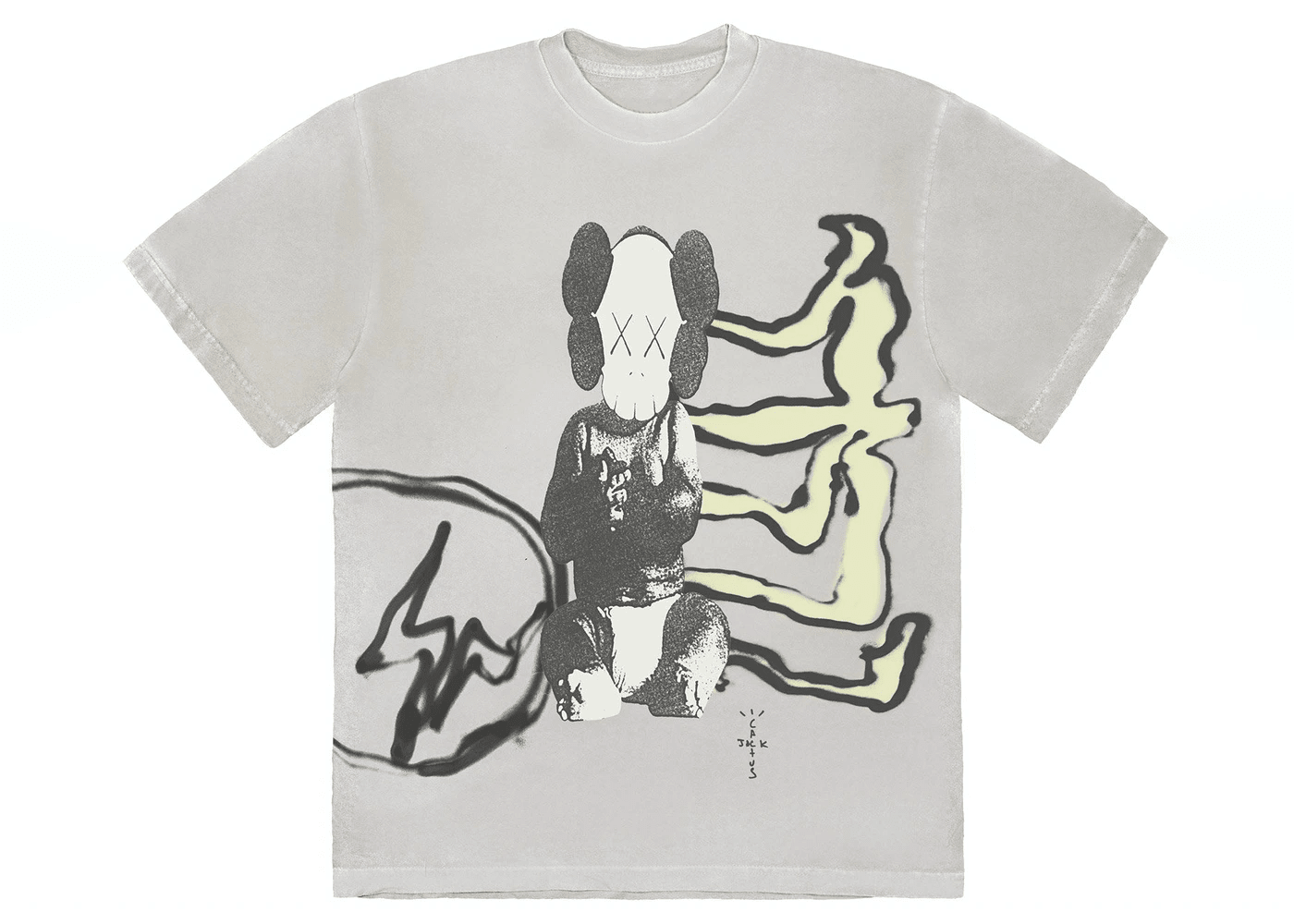 Travis Scott Cactus Jack + Kaws For Fragment Tee Aged Yellow – RIF NYC