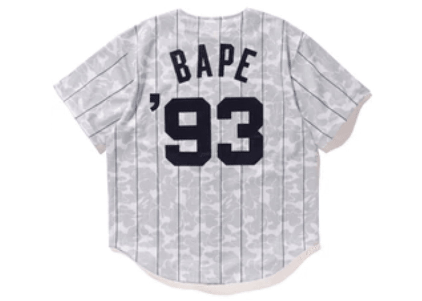 Bape X Mitchell & Ness Collab Baseball Jersey Cooperstown 
