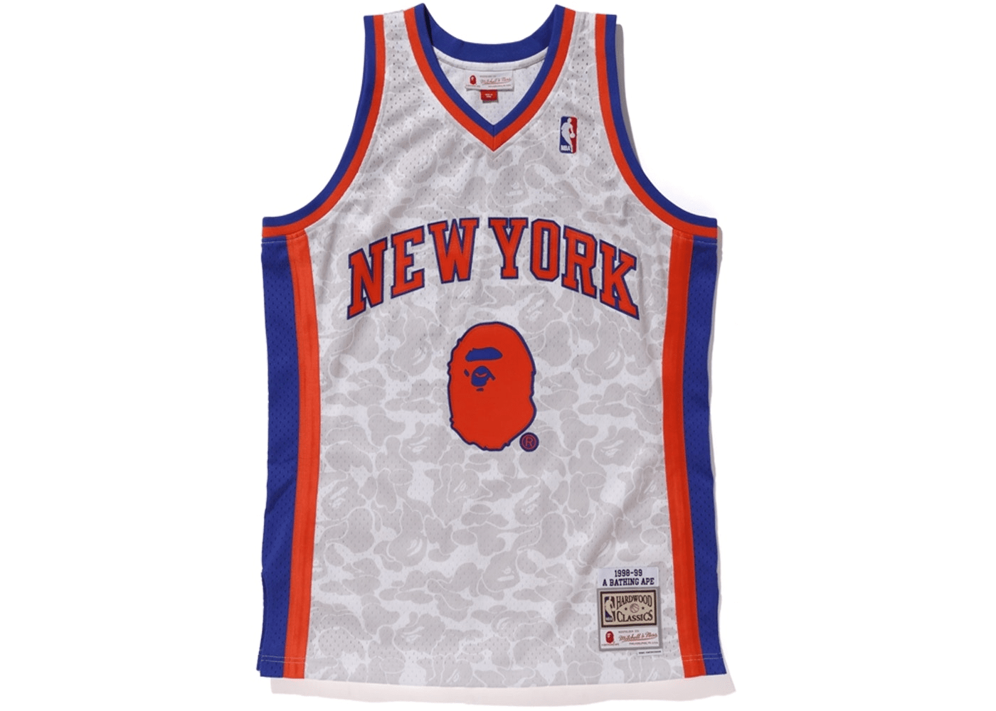 BAPE x Mitchell & Ness Yankees Jersey White – RIF NYC