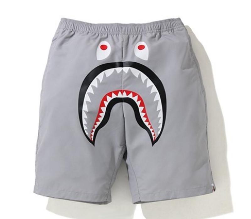 BAPE Shark Beach Shorts Gray