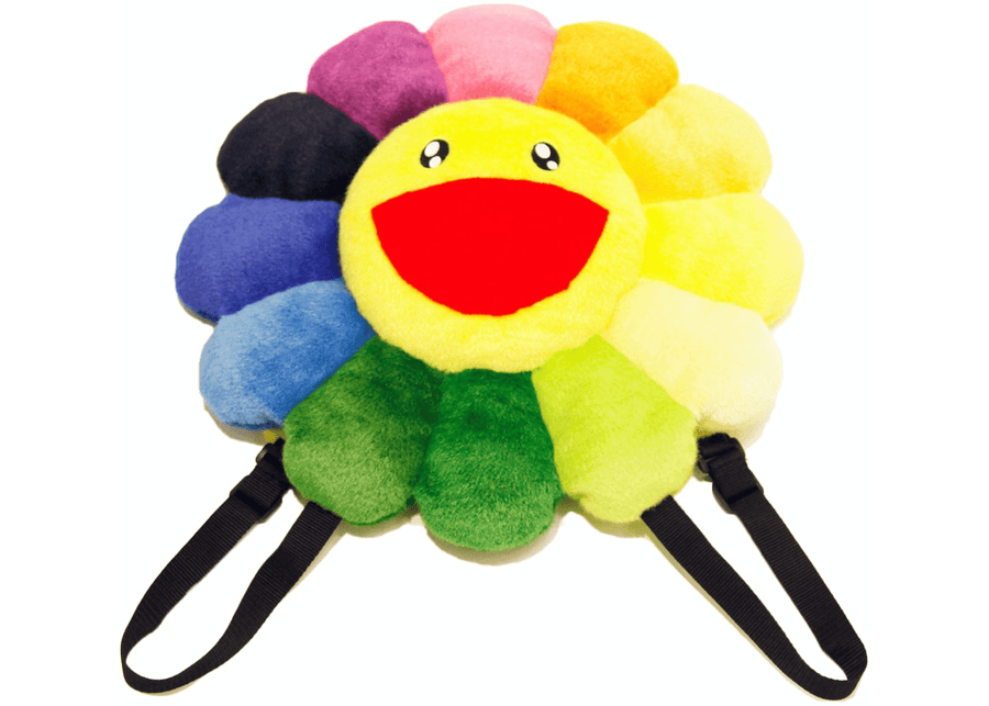 Takashi Murakami Flower Plush Rucksack Backpack Rainbow