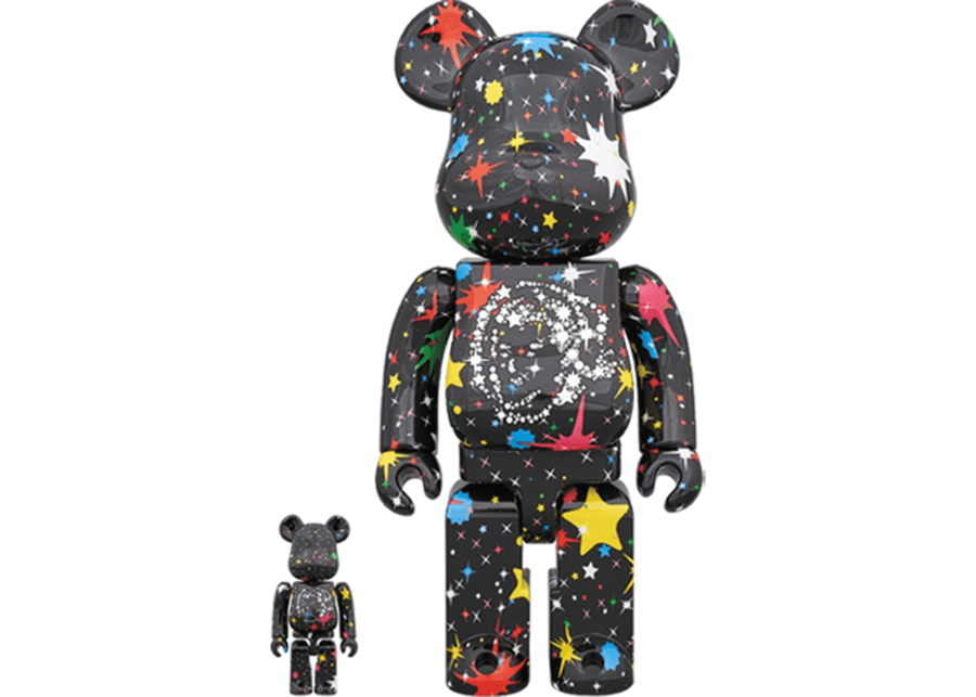 Bearbrick Billionaire Boys Club BBC Starfield 100% & 400% Set Black