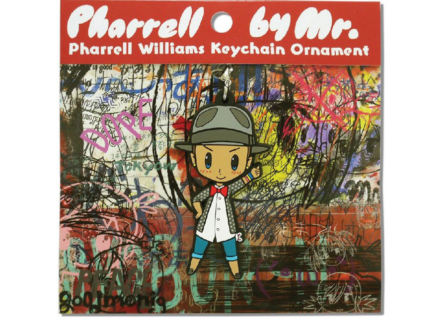 Takashi Murakami x Mr. x Pharrell Brown Tie Keychain