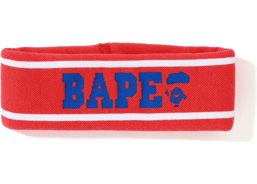 BAPE Logo Headband Red/Blue