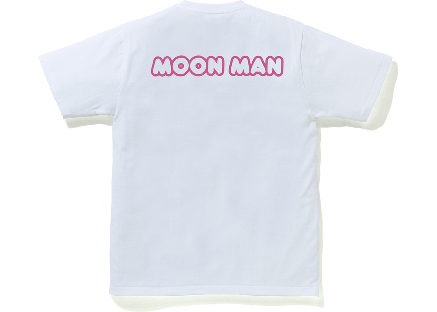 BAPE x Kid Cudi College Moon Man Tee White