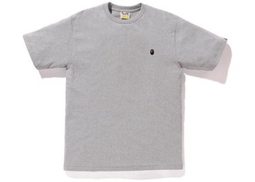 BAPE Ape Head One Point Tee Gray