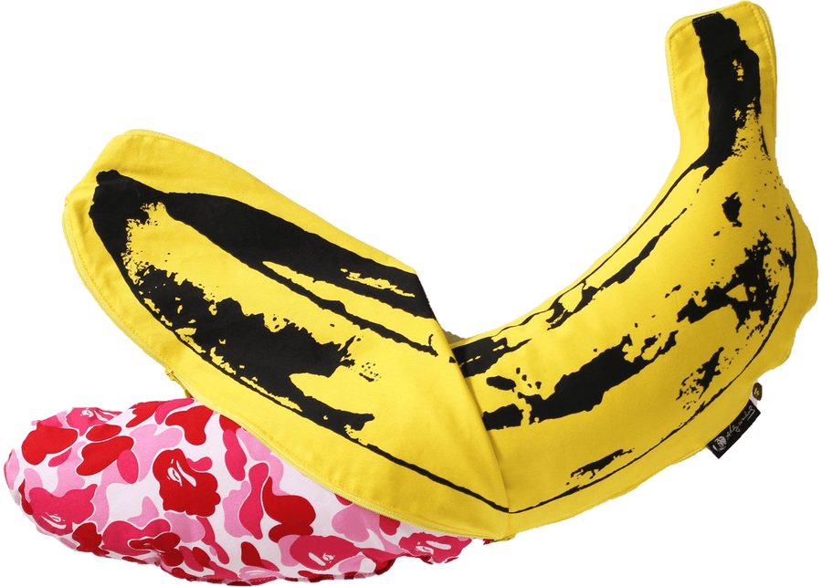 BAPE ABC Camo Andy Warhol Banana Cushion (Medium) Pink