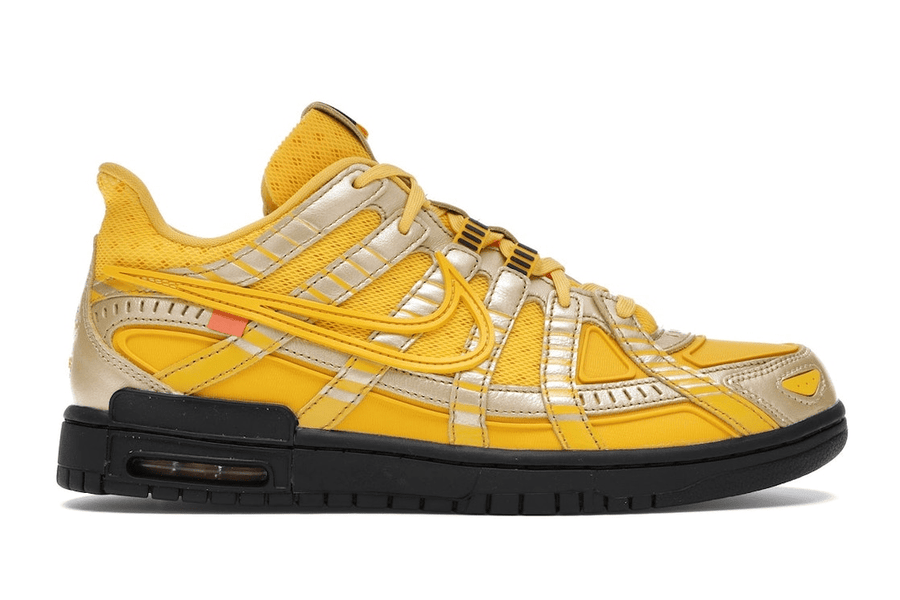 Nike Air Rubber Dunk Off-White University Gold (WORN)