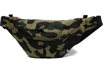 BAPE x Porter 1st Camo Waist Bag (SS18) Green