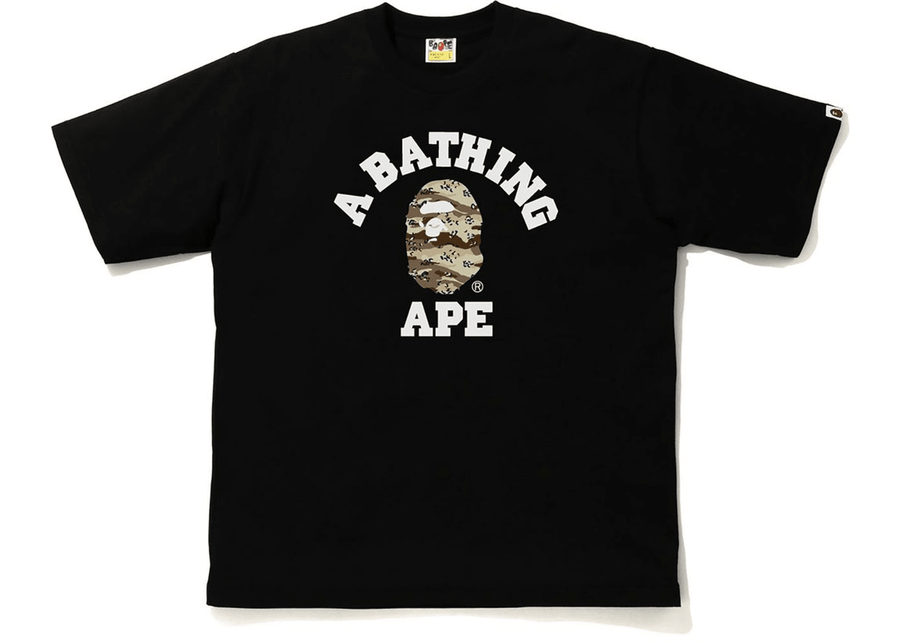 BAPE Desert Camo College Relaxed Tee Black/Beige