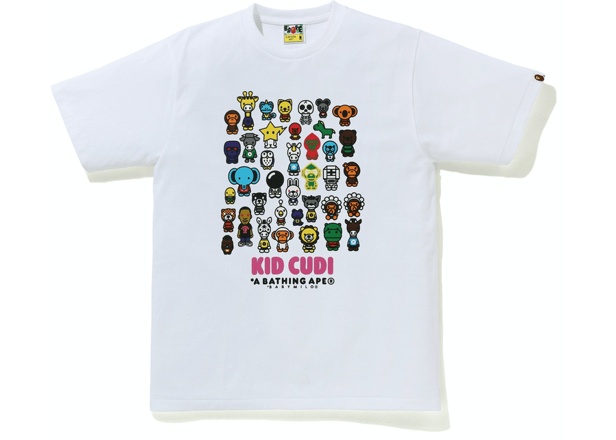 BAPE x Kid Cudi Baby Milo Friends Tee White