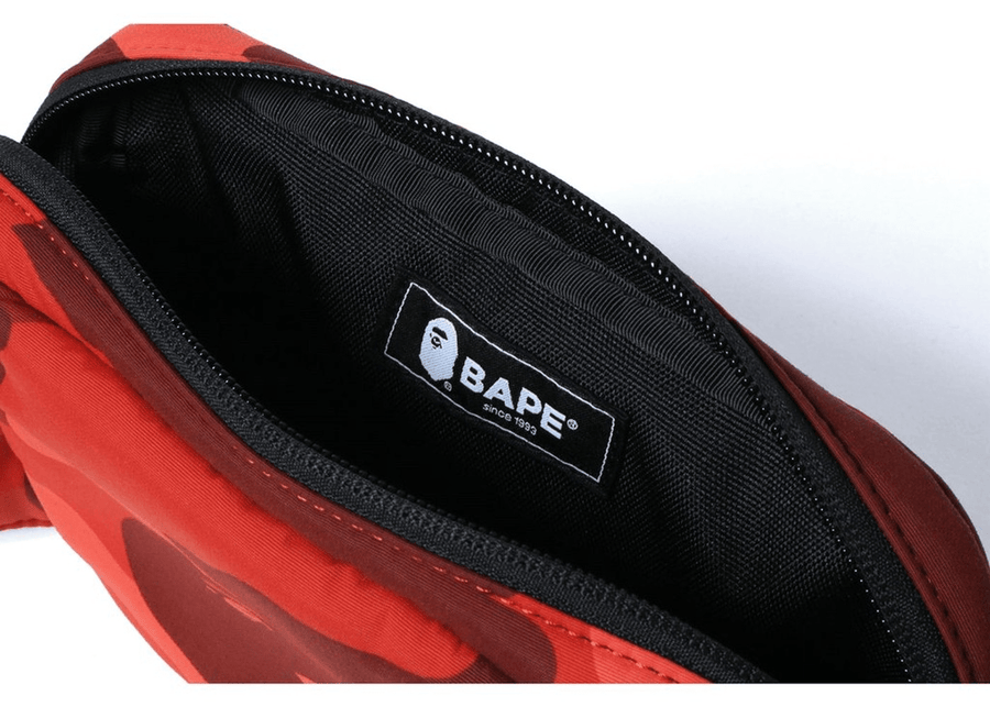 BAPE Color Camo Waist Bag Red