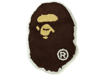BAPE Ape Head Rug Brown