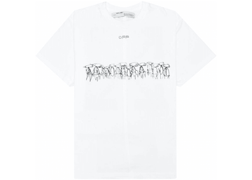 Off-White x Futura Oversized Fit Atoms T-shirt White/Multicolor