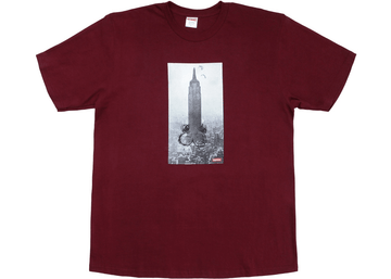 Supreme Mike Kelley The Empire State Building Tee Burgundy