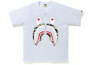 BAPE Sta Camo Shark Tee White/Yellow