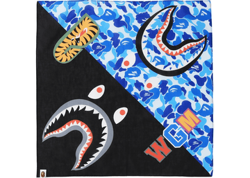 BAPE ABC Shark Bandana Blue