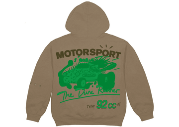 Travis Scott Cactus Jack Motor Sport Hoodie Dark Sand