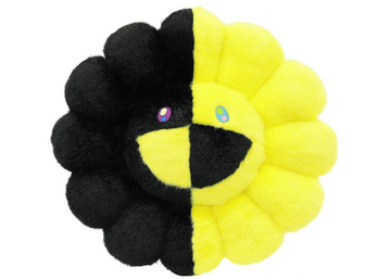 Takashi Murakami x HIKARU Collaboration Flower Plush 30CM Black/Yellow