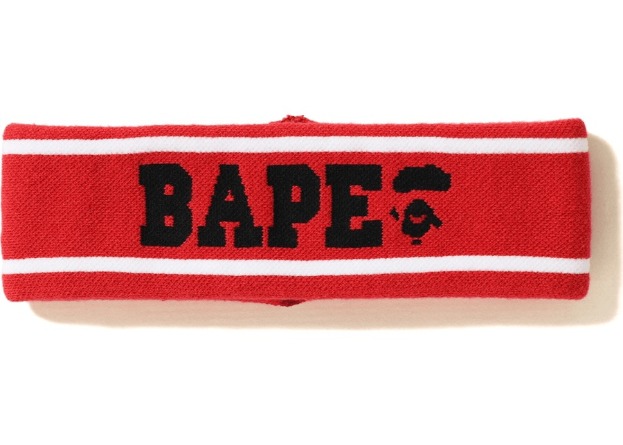 BAPE Logo Headband Red