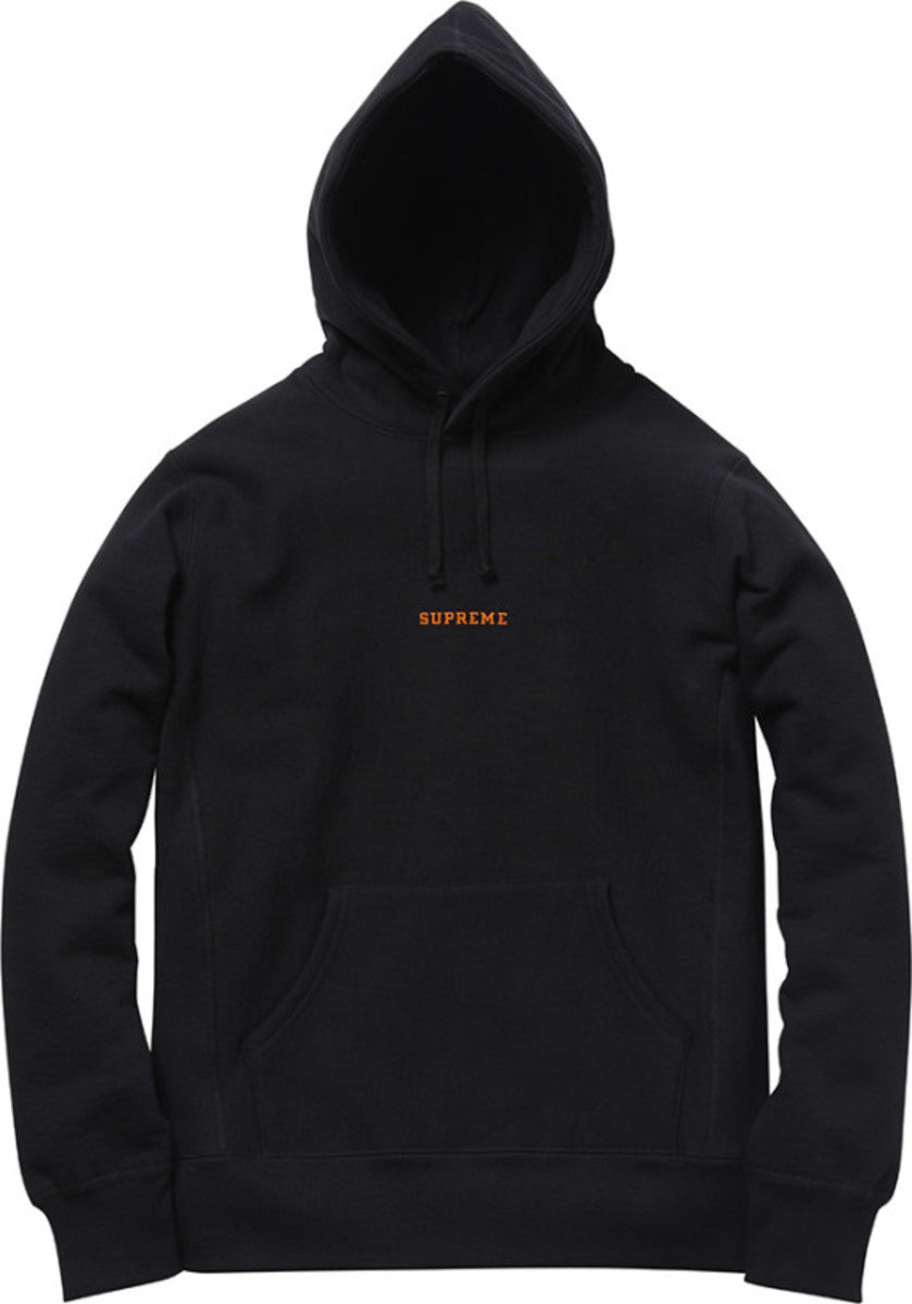 Supreme Harvard Hooded Sweatshirt Black (WORN)