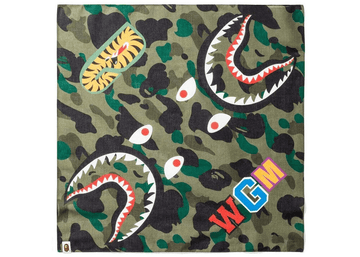 BAPE Shark Bandana Green