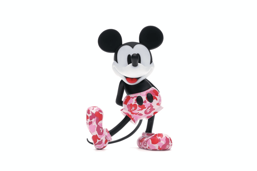 BAPE x Mickey Mouse 90th Anniverary Figure Pink Camo