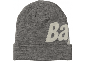 BAPE Knit Spellout Cap (FW21) Gray