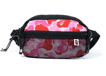 BAPE ABC Camo Bungee Cord Waist Bag Pink