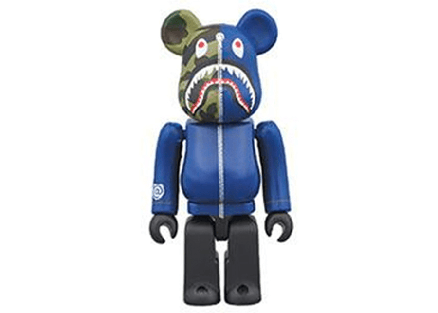 Be@rbrick bape clear abc camo 1000%Green-